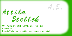 attila stellek business card